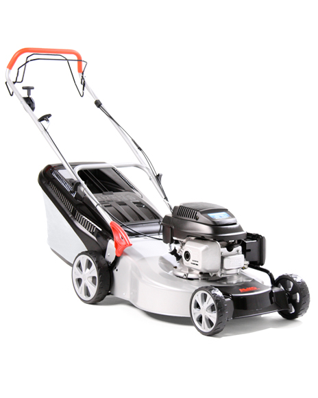 5210 HPD Easy Mow : The AL-KO 5210HPD Easy-Mow with self drive system and a high performance Honda engine has the same features as the other Easy Mow models but with a larger cutting width of 51cm making it suitable for lawns up to 1500m2. : Engine  Honda GCV160  
Power  160cc / 2.8kw  
Start Method  Recoil  
Fuel Tank Capacity  1.80 L  
Self Drive  Yes  
Cutter Deck  ULTRAMOW Steel 3 in 1  
Cutting Width  51cm  
Cutting Height  30-75mm  
Cutting Height Adjust  Central, 7 Stage  
Mulch Ready  Included  
Collector Volume  70 L  
Handles  2 Point, Foldable  
Wheels (front/rear/width)  XXL 200/280 /55 + ball bearings  
Warranty  2 year homeowner  
Weight  36kg  
Lawn Size  1500m (sq)