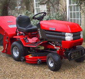 T Series Tractor Mower T1600H :  : 16 HP B&S Engine 
Intek V-Twin cylinder engine
Vector Flow Deck (42 inch)
Hydrostatic Transmission
Electric Start
Sweeper (Powered Grass Collector)
Alternate Cutting Deck Sizes Available