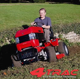 T Series T1800-4WD Tractor :  : 18 HP B&S Engine 
Vanguard OHV V-Twin cylinder engine
4Trac (4WD)
Hydrostatic Transmission
Electric Start
Electric Clutch
Vector Flow Deck (48 inch)