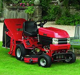 T Series Tractor Mower T1800H :  : 18 HP B&S Engine 
Twin cylinder (T)
Hydrostatic Transmission
Electric Start
Electric Clutch
Sweeper (Powered Grass Collector)
Vector Flow Deck (48 inch)
Alternative Cutting Deck Sizes Available