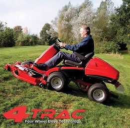 W Series Tractor 4WD Mower W20 : Front Wheel Drive or 4 Wheel Drive, on these uniquely styled ride ons : 4Trac (4WD)
20 HP B&S Engine
V-Twin cylinder engine
Vanguard OHV
Hydrostatic Transmission
Electric Start